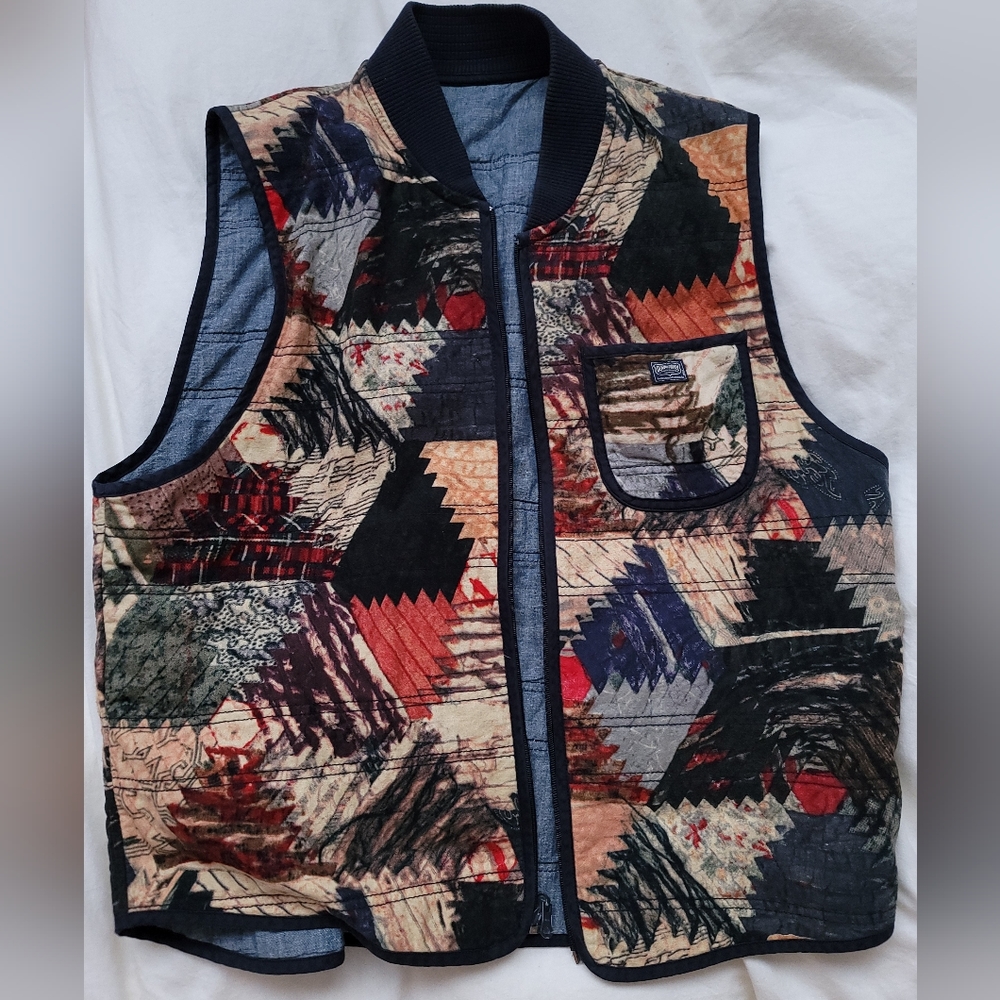Ralph Lauren Denim and Supply Patterned Vest (Gilet)